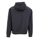 Emporio Armani Giubbotto ultraleggero Blu Navy con cappuccio e inserti elastici con logo lettering