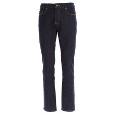 Emporio Armani Jeans J06 SLIM FIT Denim Blu Scuro Cinque tasche con ricamato EMPORIO ARMANI 81 sul retro