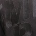 Emporio Armani Felpa Nera in double jersey con maxi logo Lettering ricamato