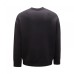 Emporio Armani Felpa Blu Navy in double jersey con maxi logo Lettering ricamato