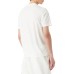 Emporio Armani T-Shirt Bianca a manica corta in jersey Pima con stampa lettering