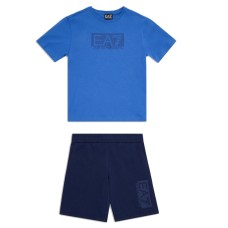 Ea7 Emporio Armani completo t-shirt e bermuda da Bimbo 