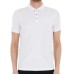 EA7 Emporio Armani Polo Bianca da Uomo con logo a contrasto