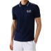 EA7 EMPORIO ARMANI POLO BLU CON INSERTI BIANCHI                    