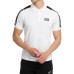 EA7 Emporio Armani Polo Bianca da Uomo con logo a contrasto 