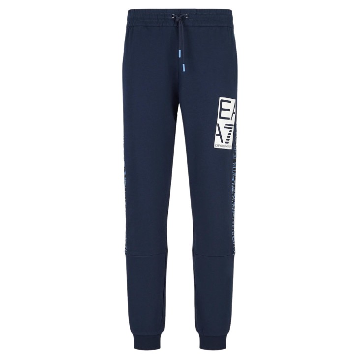 EA7 Emporio Armani Pantalone Blu da Uomo con logo