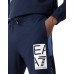 EA7 Emporio Armani Pantalone Blu da Uomo con logo