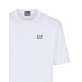 EA7 Emporio Armani T-shirt a maniche corte Bianca da Uomo con logo 