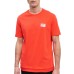 EA7 Emporio Armani T-shirt Rossa a maniche corte da Uomo con logo a contrasto nella parte anteriore