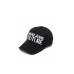 VERSACE JEANS COUTURE CAPPELLO BASEBALL UNISEX BLACK CON  LOGO LETTERING SILVER