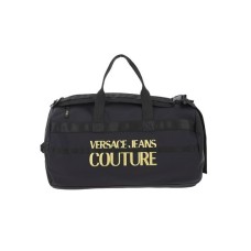 Versace Jeans Couture Borsone in Nylon Nero con doppi manici e spallacci regolabili