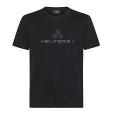 Peuterey T-shirt nera a manica corta con Logo da uomo