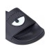 Chiara Ferragni Ciabatta in gomma Nera con logo Eyestar 