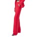 Guess By Marciano pantalone palazzo corallo con inserti in pizzo