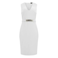 Guess By Marciano vestito midi bianco con cintura