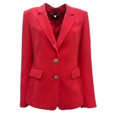 Guess By Marciano blazer corallo con inserti in pizzo