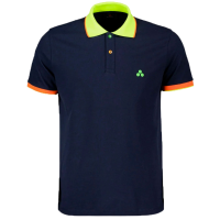 Peuterey Polo Blu da Uomo con inserti fluo