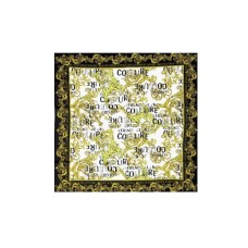 Versace Jeans Couture  Foulard Biano con stampa logo all over