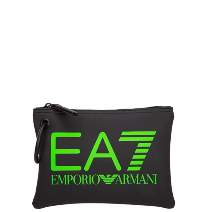 EA7 Emporio Armani Pochette da uomo nera con logo