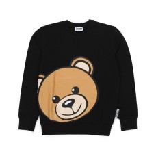 Moschino Felpa nera con maxi Teddy Bear stampato