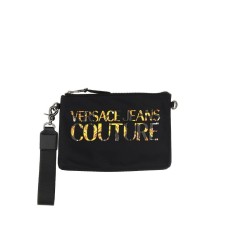 Versace Jeans Couture Pochette Nera da Uomo con Logo Versace Jeans Couture 