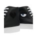 Chiara Ferragni Sneakers Alta in Pelle Nera con applicazioni logo ai lati