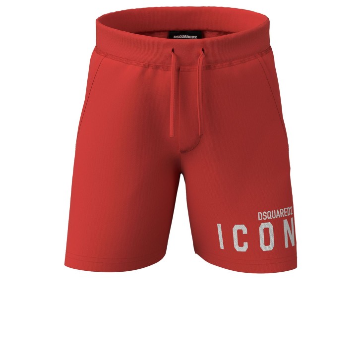 Dsquared2 Pantaloncino in cotone rosso