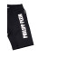 Philipp Plein Pantaloncino in cotone nero con logo PHILIPP PLEIN stampato