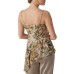 GUESS BY MARCIANO GISELLE TOP ASIMMETRICO ANIMALIER