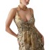 GUESS BY MARCIANO GISELLE ABITO MIDI ASIMMETRICO ANIMALIER