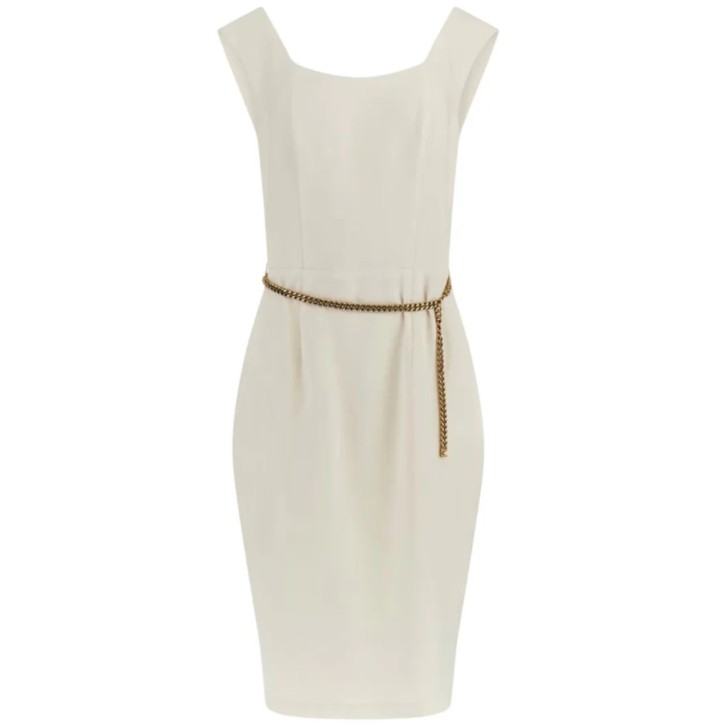 GUESS BY MARCIANO ABITO VITTORIA IN CREMA CON CINTURINO ORO 