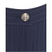 GUESS BY MARCIANO PANTALONE WIDE LEG BLU GESSATO