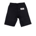 Philipp Plein Pantaloncino in cotone nero con logo PHILIPP PLEIN stampato