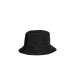 EMPORIO ARMANI CAPPELLO CLOCHE BLACK CON LOGO LETTERING WHITE