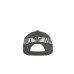 EMPORIO ARMANI CAPPELLO DA BASEBALL MILITARY GREEN CON INSERTO GREY E LOGO LETTERING RICAMATO