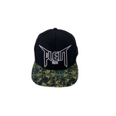 Philipp Plein Cappello con stampata multicolore e logo ricamato bianco