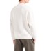 EMPORIO ARMANI FELPA REGULAR FIT WHITE IN DOUBLE JERSEY CON MAXI AQUILA BICOLOR EMBOSSED SU FONDO CHEVRON	