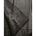 BORBONESE MAXI FOULARD NERO JACQUARD VITI 