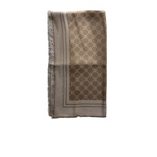 BORBONESE MAXI FOULARD TORTORA JACQUARD VITI 