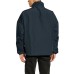 EA7 EMPORIO ARMANI BOMBER JACKET OVERSIZE BLUE CON BANDA BLACK CON LOGO LETTERING WHITE	