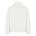 EA7 EMPORIO ARMANI BOMBER JACKET OVERSIZE CREAM CON BANDA BLACK CON LOGO LETTERING WHITE	