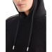 EA7 EMPORIO ARMANI FELPA IN COTONE BLACK CON CAPPUCCIO 