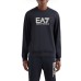 EA7 EMPORIO ARMANI FELPA BLU DA UOMO CON LOGO LETTERING 