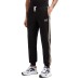 EA7 EMPORIO ARMANI PANTALONE JOGGER BLACK CON LOGO LETTERING GOLD 