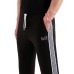 EA7 EMPORIO ARMANI PANTALONE JOGGER BLACK CON LOGO LETTERING WHITE