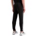 EA7 EMPORIO ARMANI PANTALONE JOGGER BLACK CON LOGO LETTERING WHITE
