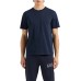 EA7 EMPORIO ARMANI T-SHIRT REGULAR FIT A MANICA CORTA BLUE A GIROCOLLO IN JERSEY DI COTONE  