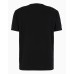 EA7 EMPORIO ARMANI T-SHIRT IN COTONE BLACK A MANICA CORTA CON LOGO LETTERING
