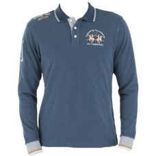 La Martina Polo a maniche lunghe da uomo colore blu 