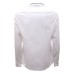 EMPORIO ARMANI CAMICIA SLIM FIT IN COTONE WHITE CON COLLO LOGO LETTERING 